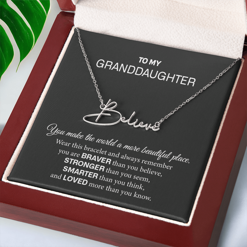 granddaughter name necklace