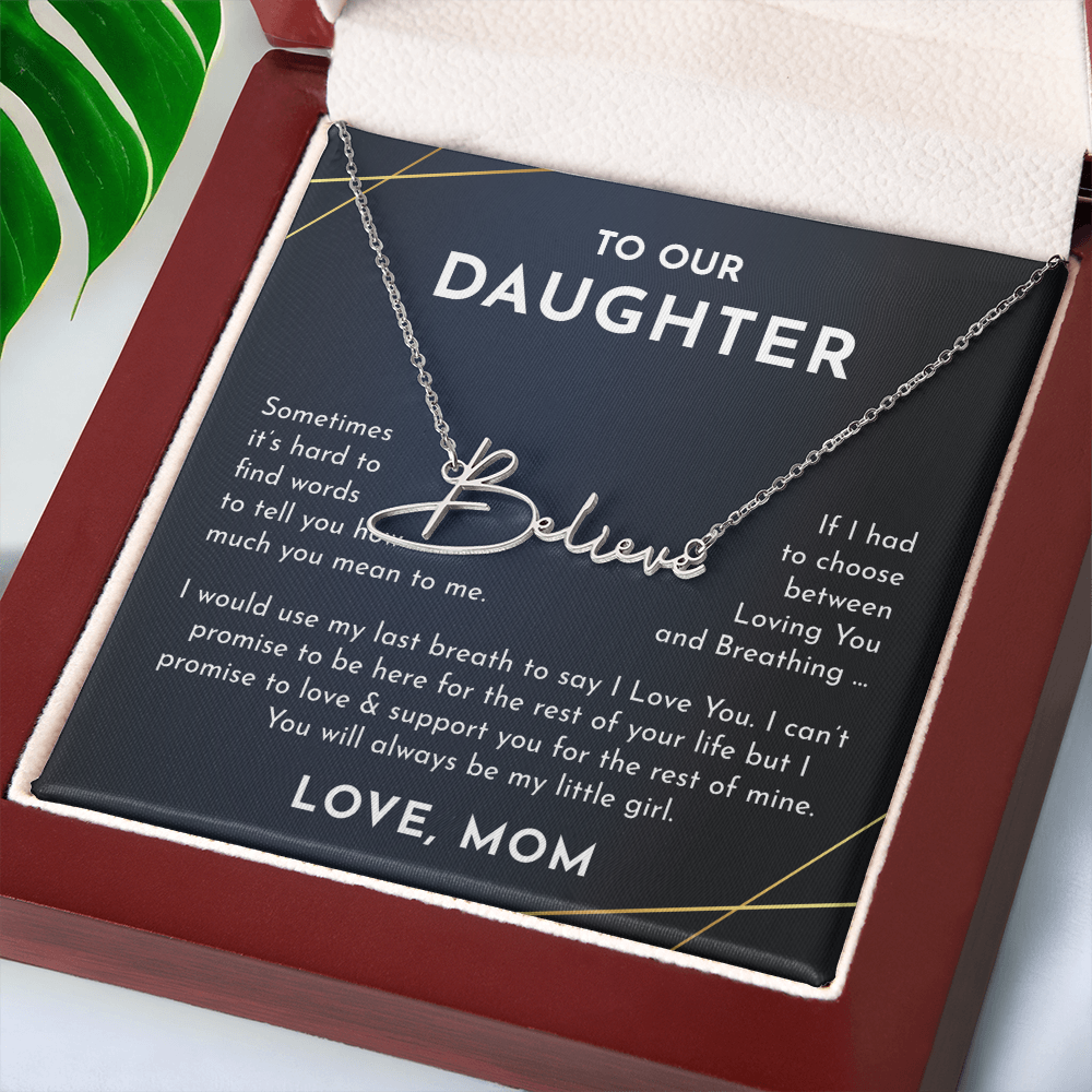 To Our daughter
