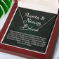 Auntie Gift Aunt Gifts From Niece, Signature Style Name Necklace Birthday Christmas Jewelry For Aunt
