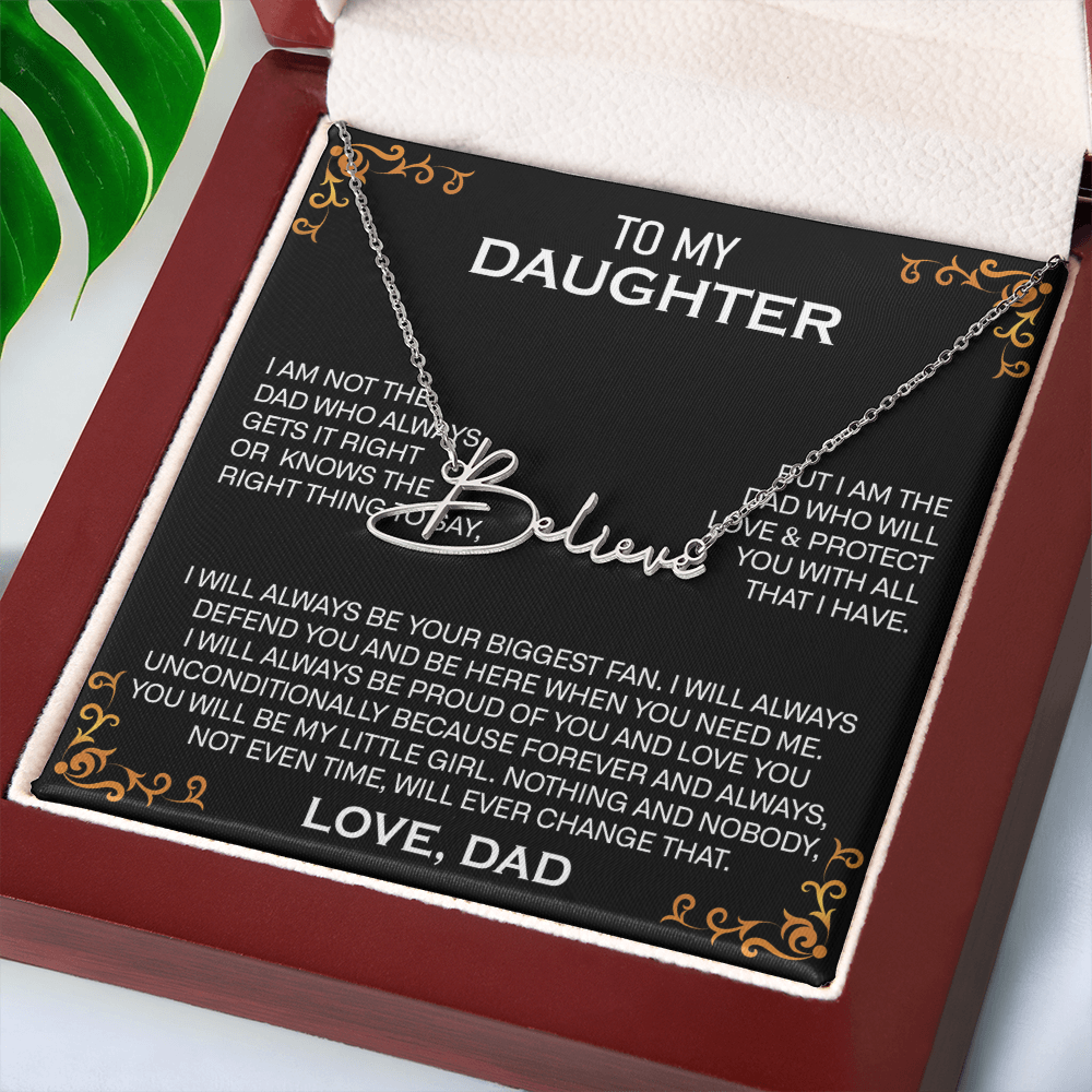 to my daughter