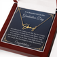 Signature Style Name Necklace, Inspirational Graduation Gift, High School Graduate Gifts for Best Friend or Daughter