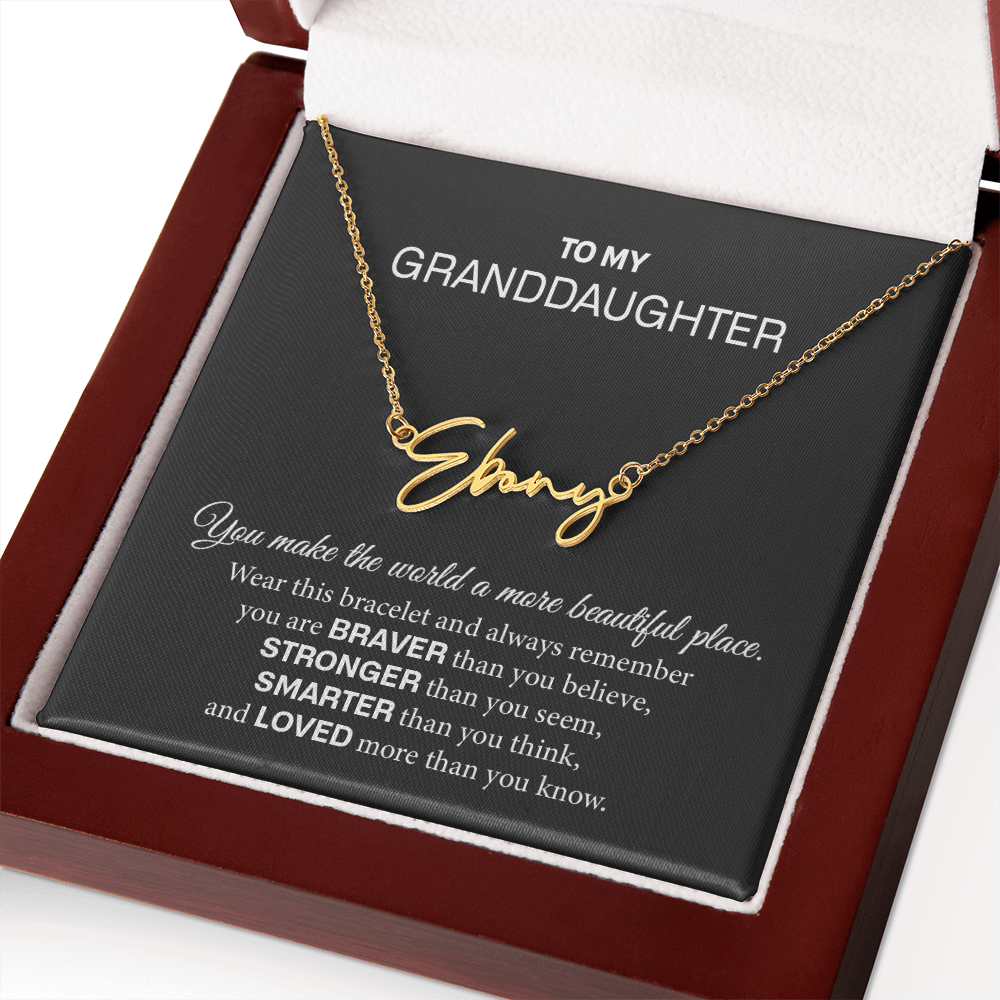 granddaughter name necklace