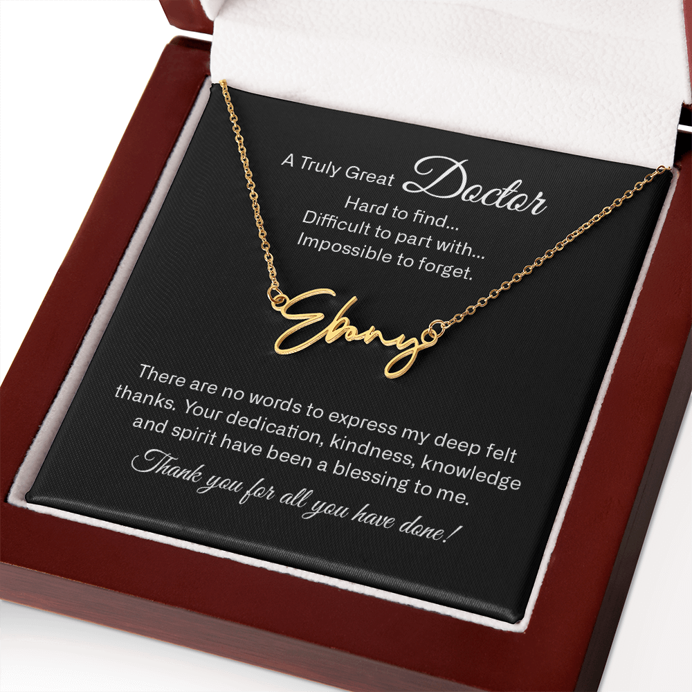 signature name neckalce