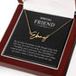 Special friend single name necklace