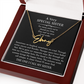 sister signature name necklace