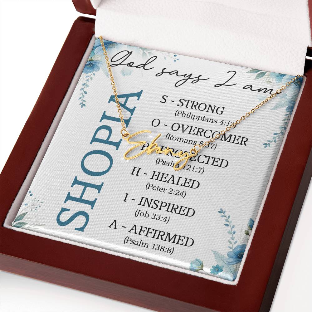 0810 GODSAY NAME NECKLACE