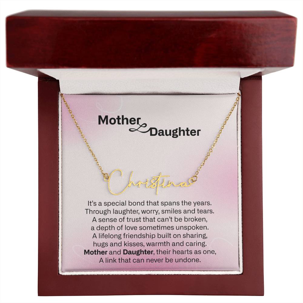 Daughter and Mother Necklace Jewelry, Sentimental Mothers Day Gifts, To My Daughter Necklace Gifts from Mom, To My Mother Mom Necklace Gifts from Daughter