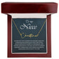 To My Niece Signature Style Name Necklace , Perfect Birthday or Graduation Gift with Blessing Card and Gift Box Packaging
