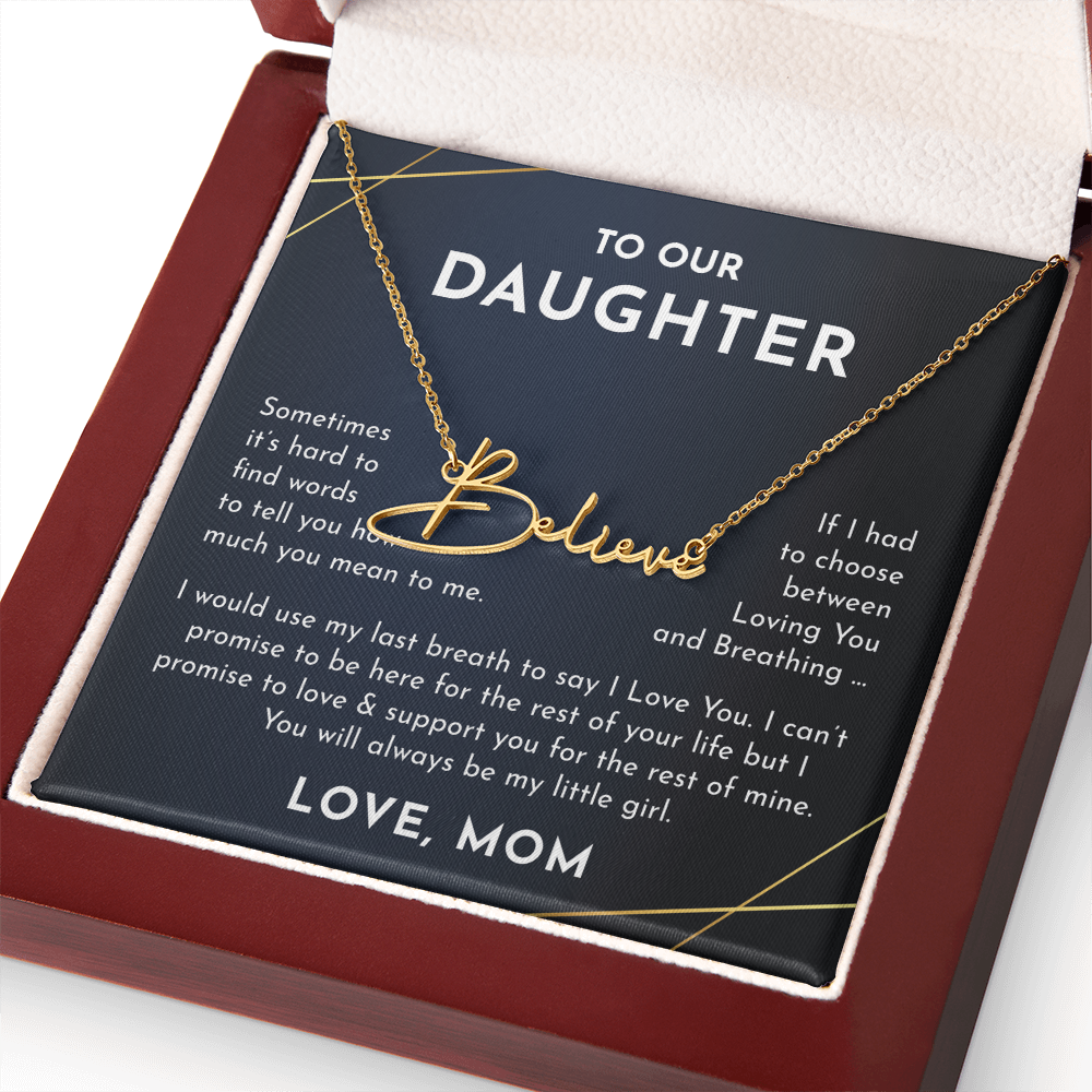 To Our daughter