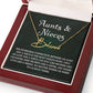 Auntie Gift Aunt Gifts From Niece, Signature Style Name Necklace Birthday Christmas Jewelry For Aunt