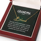 Grandma Name Necklace From Granddaughter Mothers Day Necklace Christmas Birthday Gift From Grandson To My Grandmother Present With Message Card