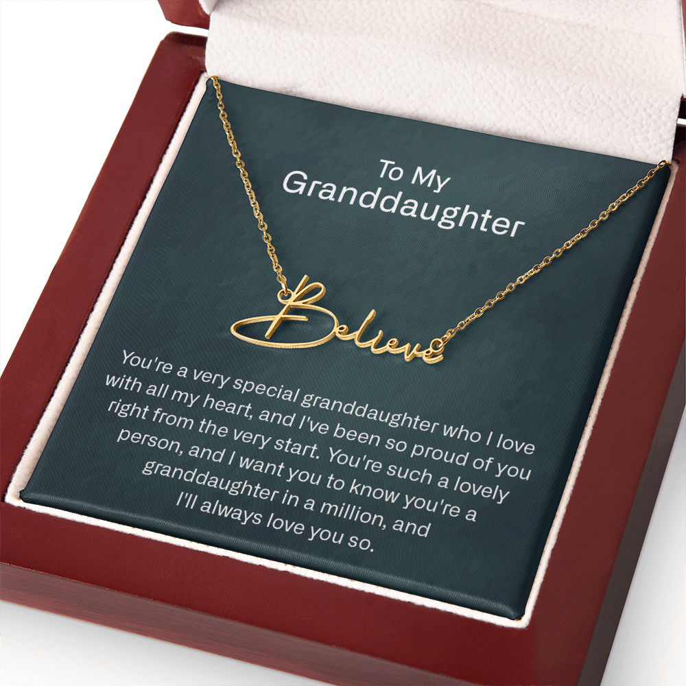 granddaughter name necklace