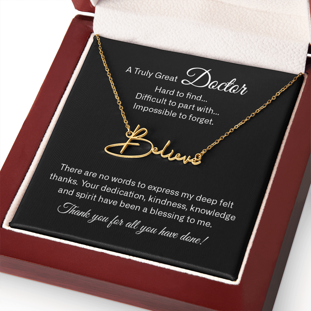 signature name neckalce