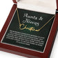 Auntie Gift Aunt Gifts From Niece, Signature Style Name Necklace Birthday Christmas Jewelry For Aunt