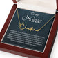 To My Niece Signature Style Name Necklace , Perfect Birthday or Graduation Gift with Blessing Card and Gift Box Packaging