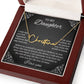 To My Daughter Signature Style Name Necklace, Daughter Necklace, Gift For Daughter, Daughter Necklace, Daughter Jewelry From Mom Dad