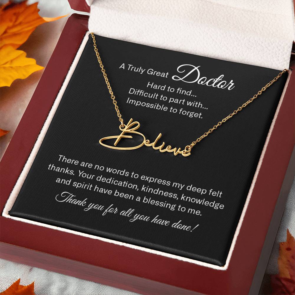 signature name neckalce