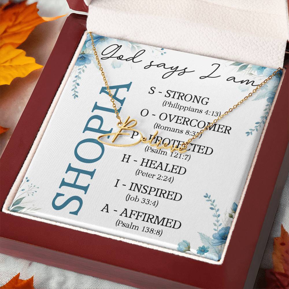 0810 GODSAY NAME NECKLACE