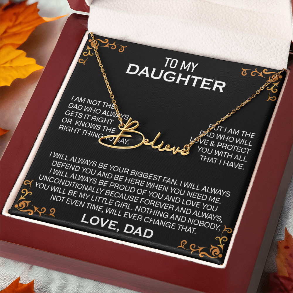 to my daughter