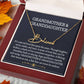 Grandmother And Granddaughter Signature Style Name Necklace, Birthday Gift, Christmas Gift