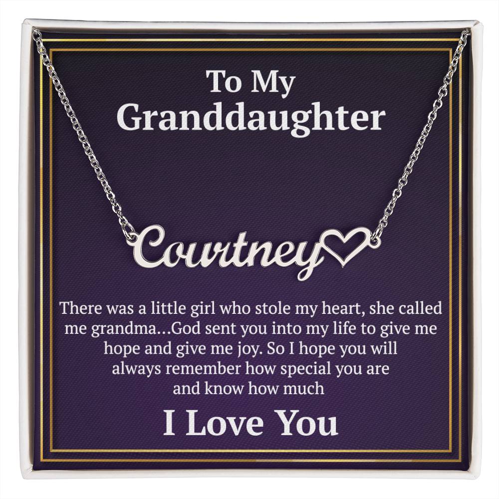 To My Granddaughter Necklace, Gifts For Granddaughter From Grandma Grandpa, Granddaughter Necklace From Grandparents, Granddaughter Birthday, Necklace For Granddaughter on Christmas