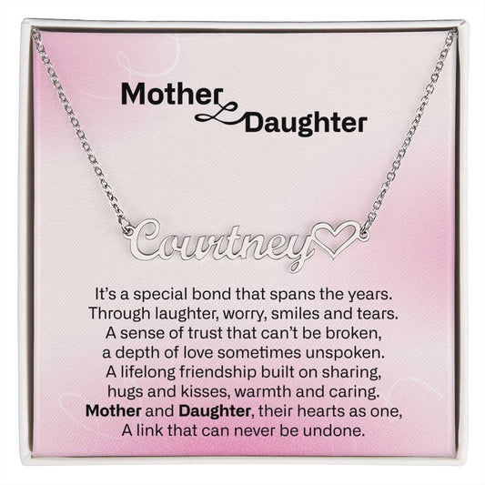 Mothers Day Gifts for Daughter, Sterling Silver Mother Daughter Necklace, Daughter Gift from Mom, Mothers Day Necklace, Mother's Day Jewelry, First Mothers Day Gifts