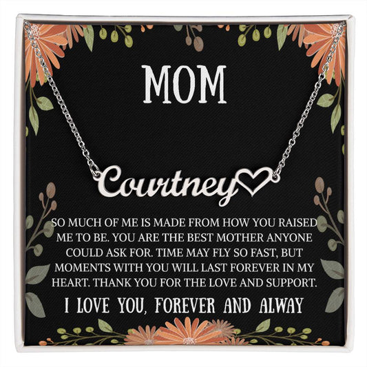 Heart Name Necklace | Mom Gift | Mom Jewelry