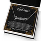 To My Girlfriend Necklace with Message Card, Boyfriend's Gift, Sentimental Anniversary Present, Birthday Gift for Her