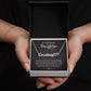 Daughter Gifts From Mom Dad To My Daughter Heart Name Necklace Graduation Gifts Birthday Christmas Message Card LED Gift Box
