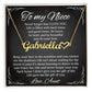 Heart Name Necklace With Message Card For Niece, Custom Name Pendant With Heartfelt Love Letter, Sentimental Necklace, LED Box