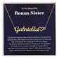 Sister Gifts, Heart Name Necklace for Sister in Law, Sister in Law Birthday Gift for Bonus Sister, Unbiological Sister Gifts, Christmas Jewelry