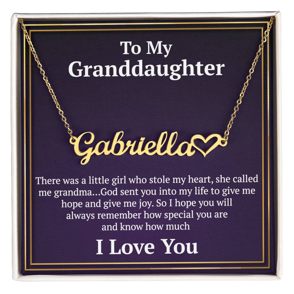 To My Granddaughter Necklace, Gifts For Granddaughter From Grandma Grandpa, Granddaughter Necklace From Grandparents, Granddaughter Birthday, Necklace For Granddaughter on Christmas