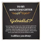 Bonus Daughter Gifts Bonus Daughter Necklace from Bonus Mom & Stepdad Heart Name Necklace for Stepdaughter Gifts from Stepmom