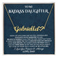To My Daughter Necklace From Dad, Daughter Gifts From Dad, Father Daughter Necklace To My Beautiful Daughter I'm Proud To Be Your Father Birthday Gifts For Teen Girls Daughter Christmas Graduation Valentine Idea Gifts For Daughter