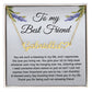 Best Friend Necklace, HeartName Necklace Friendship Necklace, Jewelry Gift, Gift for Friend, Birthday Gift, Christmas Gift
