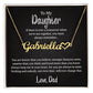 To My Daughter Necklace From Dad, Father Daughter Gifts, Birthday Gift for Daughter, Father Daughter Personalized Name Necklace