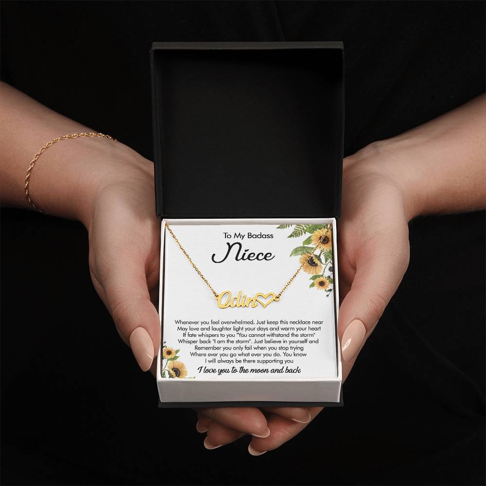 To My Niece, Niece Necklace, Niece Gift from Aunt, Niece Gift, Birthday Gift for Niece, Niece Birthday Card, Gift for Niece Necklace, Sterling Silver