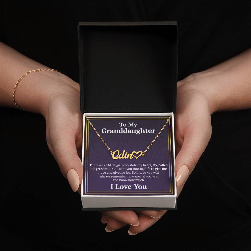 To My Granddaughter Necklace, Gifts For Granddaughter From Grandma Grandpa, Granddaughter Necklace From Grandparents, Granddaughter Birthday, Necklace For Granddaughter on Christmas