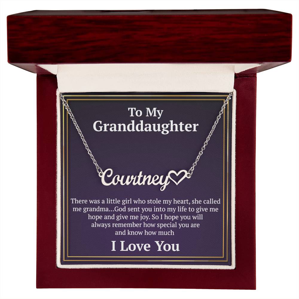 To My Granddaughter Necklace, Gifts For Granddaughter From Grandma Grandpa, Granddaughter Necklace From Grandparents, Granddaughter Birthday, Necklace For Granddaughter on Christmas