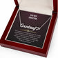 To My Sister Heart Name Necklace