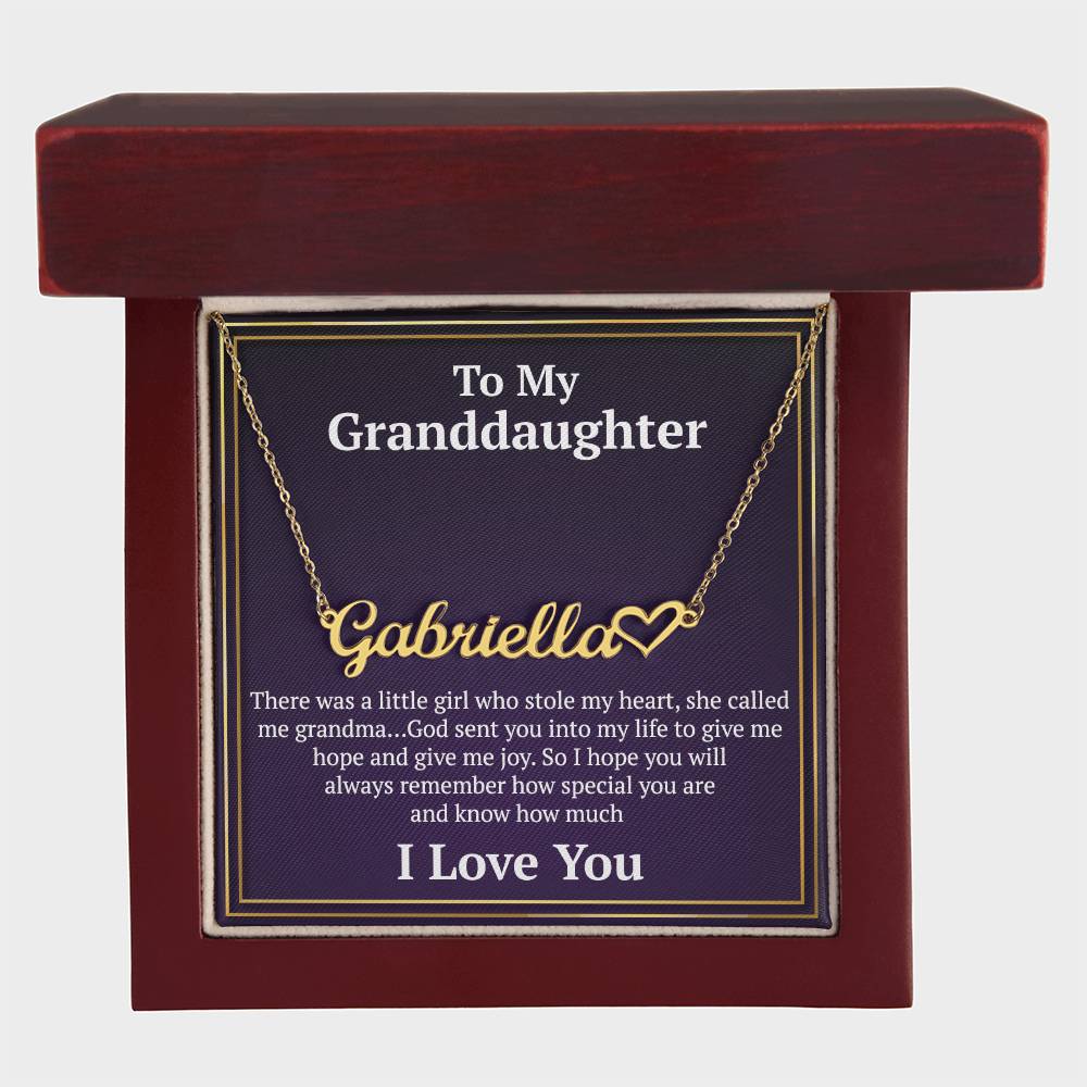 To My Granddaughter Necklace, Gifts For Granddaughter From Grandma Grandpa, Granddaughter Necklace From Grandparents, Granddaughter Birthday, Necklace For Granddaughter on Christmas