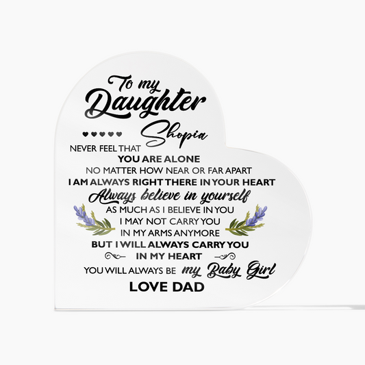 to my daughter dad