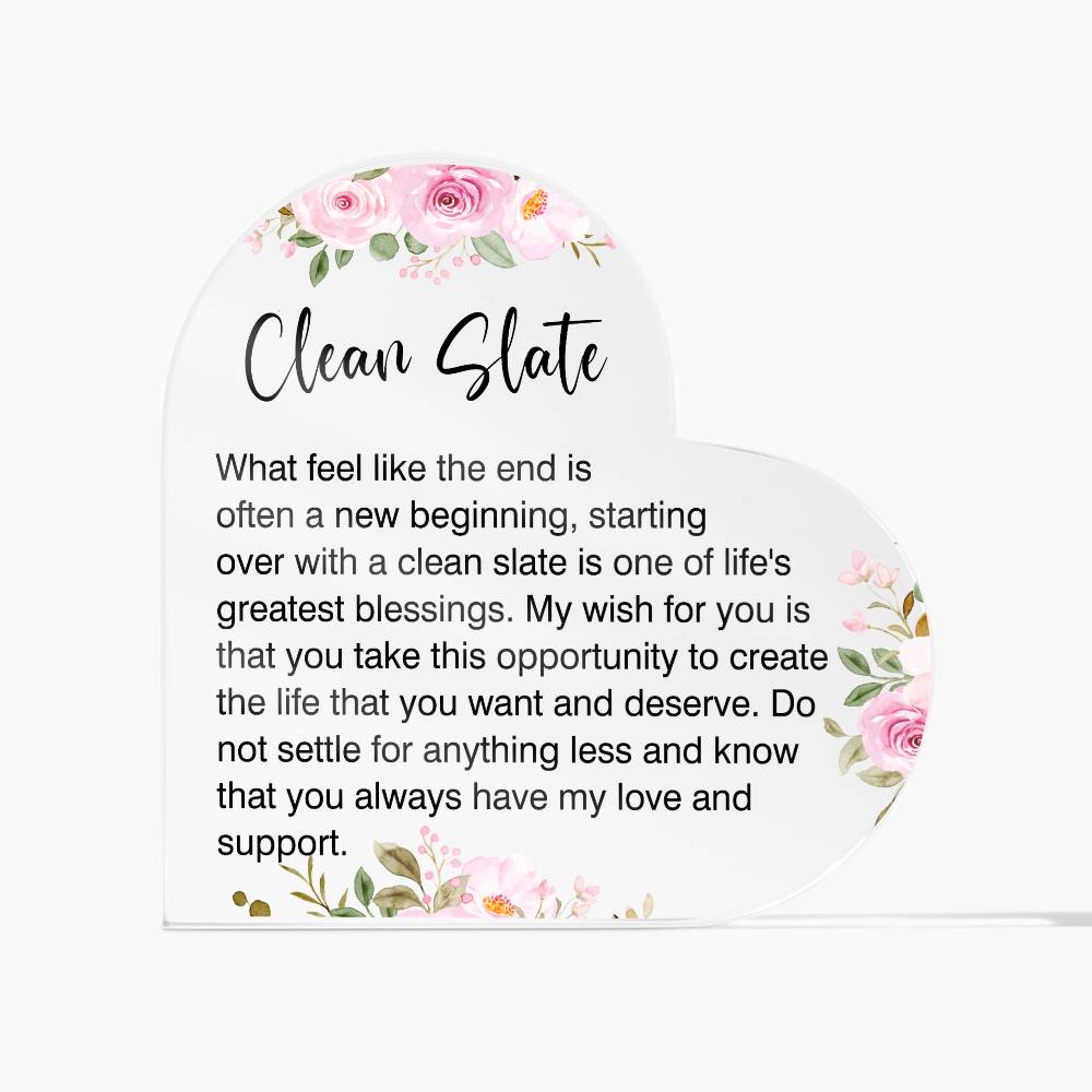 New Beginnings Gift for Her, Divorced Gift, New Job, Break up Gift Necklace, Moving Gift, Clean Slate