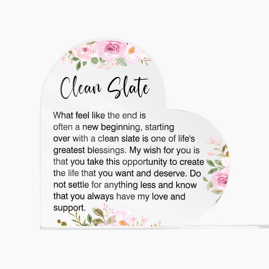 New Beginnings Gift for Her, Divorced Gift, New Job, Break up Gift Necklace, Moving Gift, Clean Slate