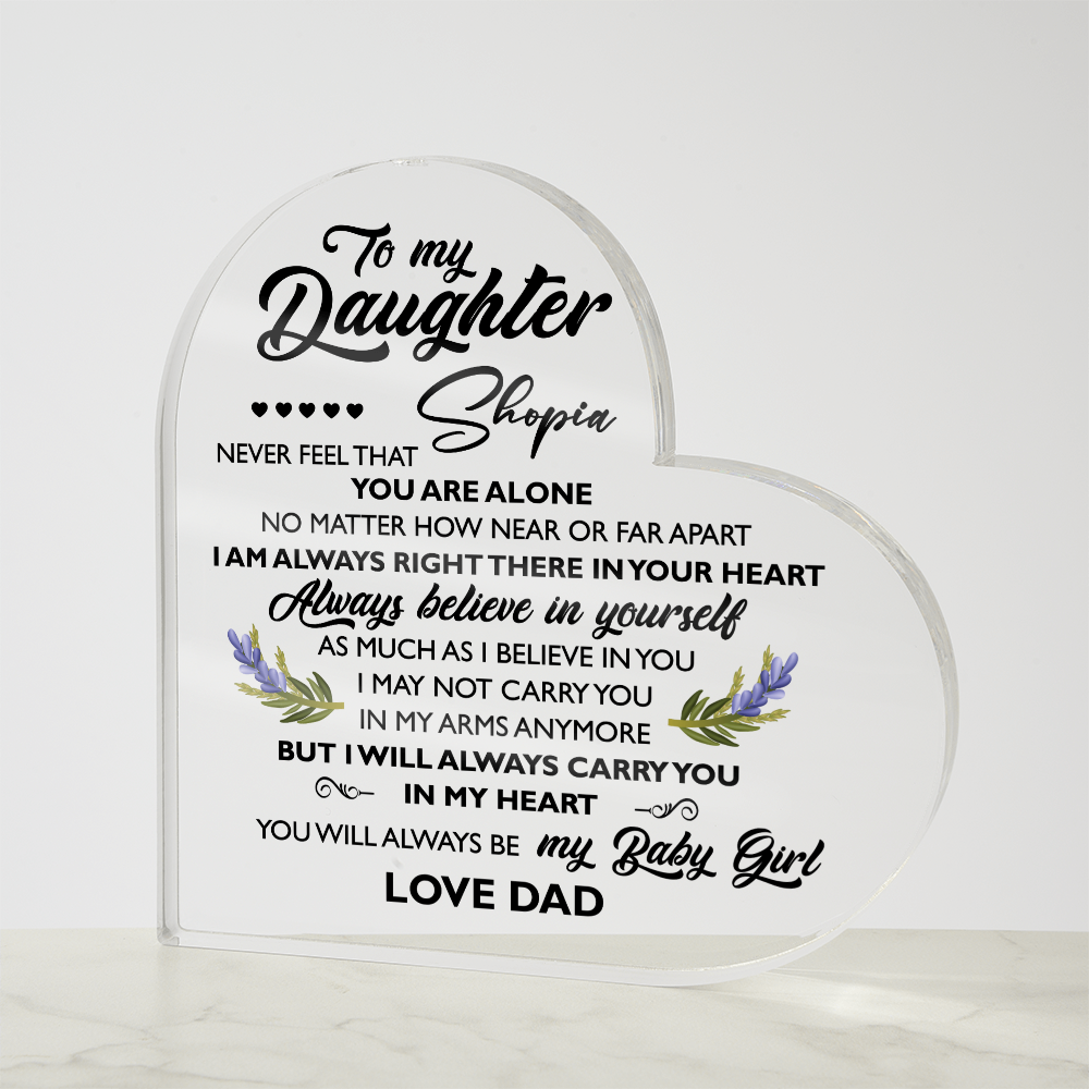 to my daughter dad