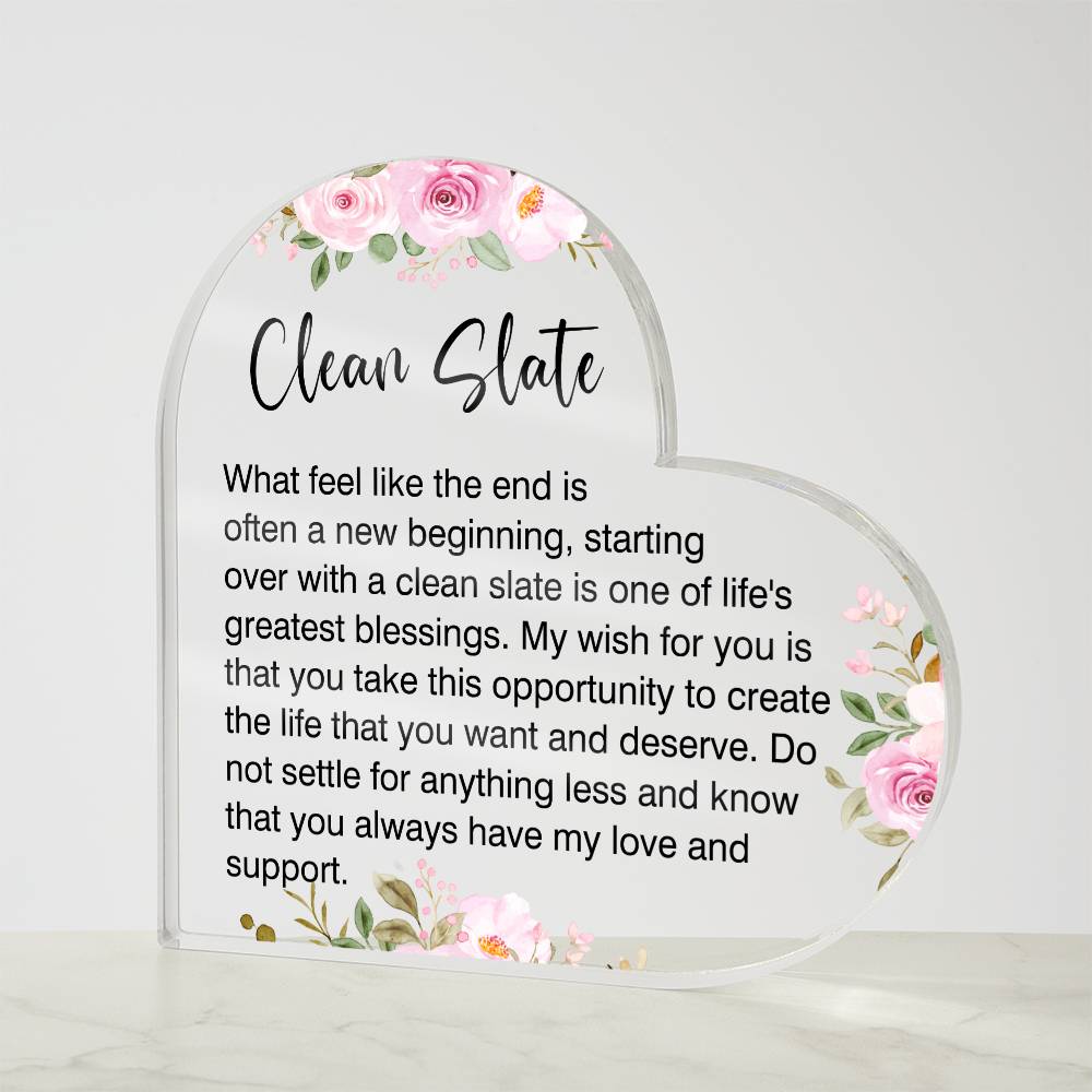 New Beginnings Gift for Her, Divorced Gift, New Job, Break up Gift Necklace, Moving Gift, Clean Slate