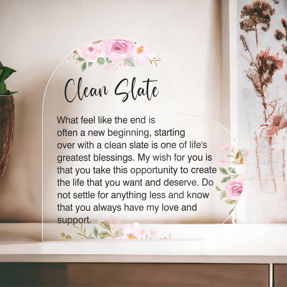 New Beginnings Gift for Her, Divorced Gift, New Job, Break up Gift Necklace, Moving Gift, Clean Slate