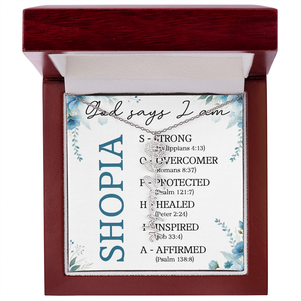 0810 GODSAY NAME NECKLACE