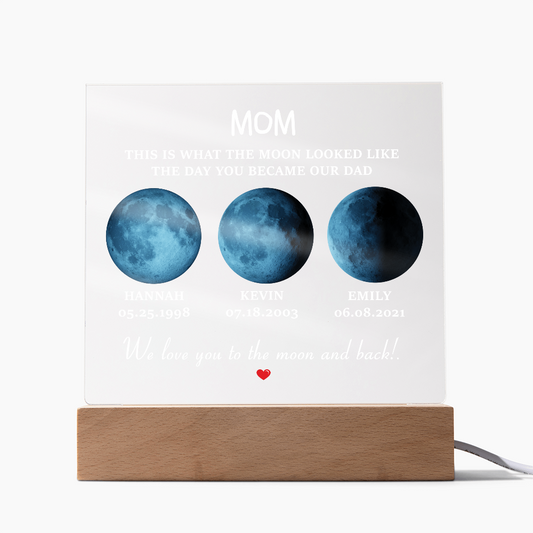 mom acrylic square mom personalized