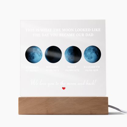 Melisa to Dad moon personalized